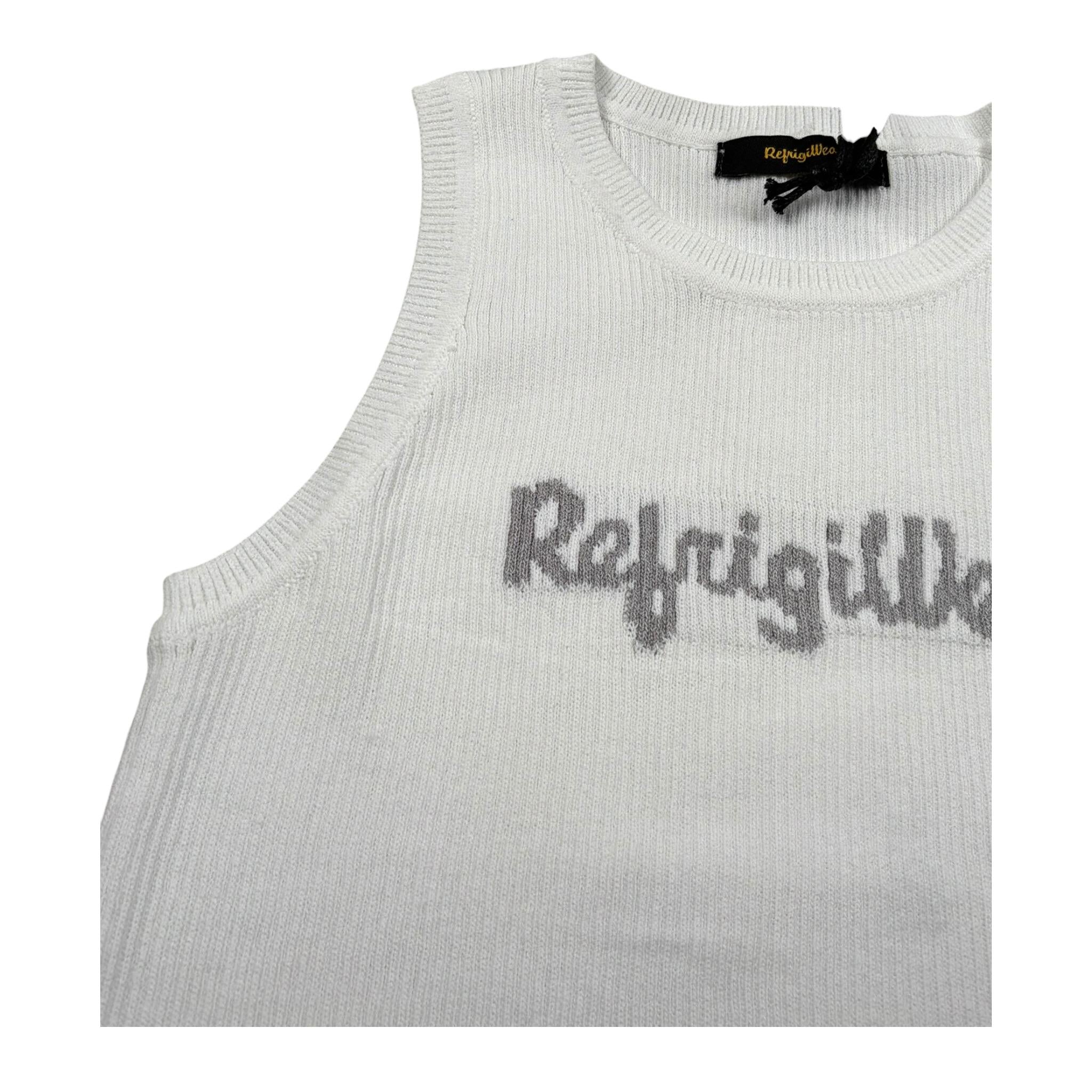 Refrigiwear Top Giromanica Tinta Unita con Stampa Logo per Bambina 334TRFJS25 BIANCO REFRIGIWEAR 