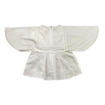 Chloe' Camicia Tinta Unita Traforata per Neonata C20020 BIANCO CHLOE' 