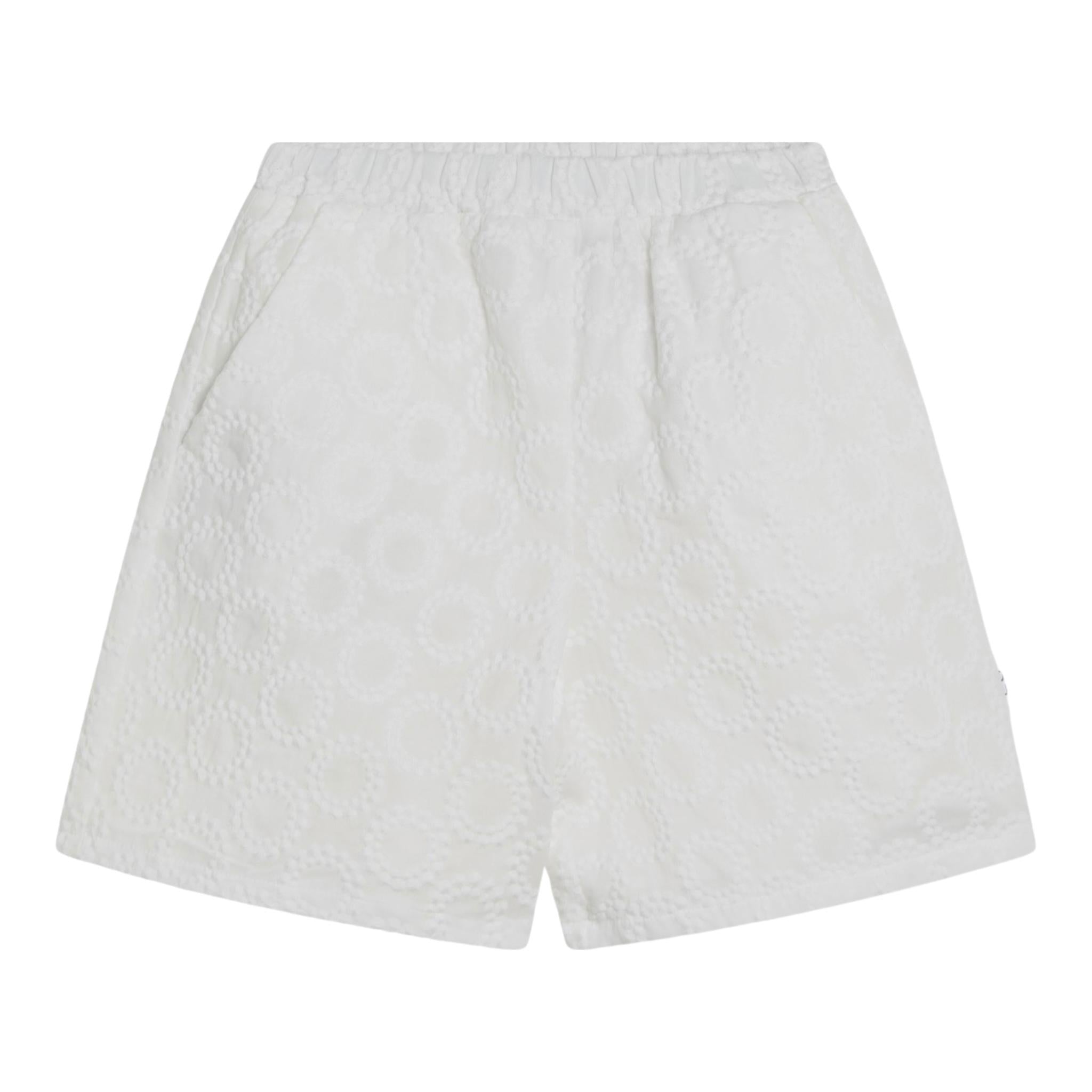 Dou Dou Short Tinta Unita con Elastico In Vita per Bambina DW6P49 BIANCO DOU DOU 