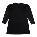 MOSCHINO abito manica lunga tinta unita con stampa in contrasto Nero per Bambina HDV0FC NERO MOSCHINO 
