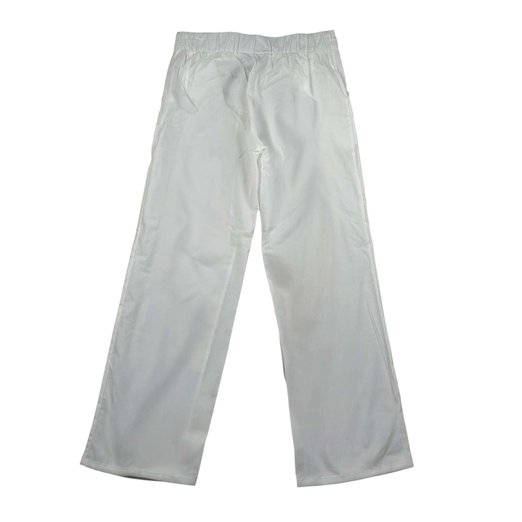 Piccola Ludo Completo 2 Pezzi Top-Pantalone Tinta Unita per Bambina BS10WB042 BIANCO PICCOLA LUDO 