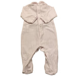 NANAN tutina manica lunga tinta unita in ciniglia Rosa per Neonata I2201203R ROSA NANAN 