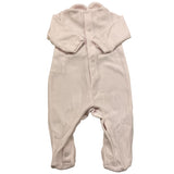 NANAN tutina manica lunga tinta unita in ciniglia Rosa per Neonata I2201203R ROSA NANAN 