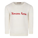 LA STUPENDERIA maglia tinta unita con stampa Panna per Bambino WCPL21 PANNA LA STUPENDERIA 