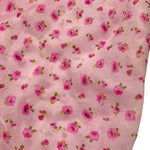 Simonetta Foulard Tinta Unita con Stampa Fiori per Bambina SU0A0 ROSA SIMONETTA 