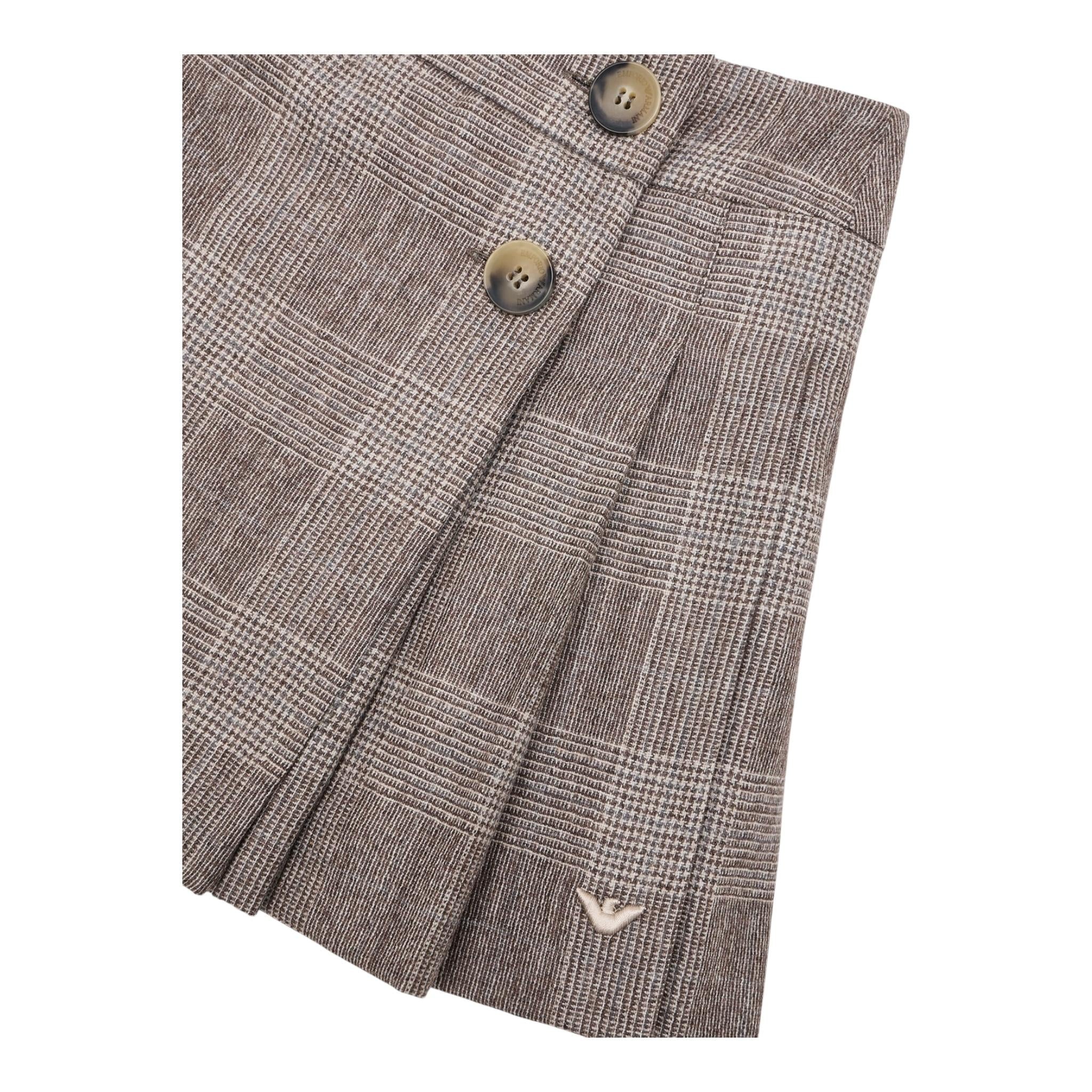 EMPORIO ARMANI gonna tinta unita con bottoni Beige per Bambina 6D3N05 BEIGE EMPORIO ARMANI 