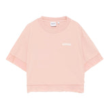 Aspesi T-Shirt Girocollo Tinta Unita con Logo per Bambina S25029TSM7038X ROSA ASPESI 