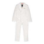 Fay Completo 2 Pezzi Giacca-Pantalone Tinta Unita per Bambino FU3P40 BIANCO FAY 