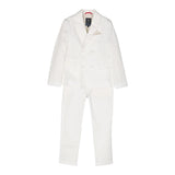 Fay Completo 2 Pezzi Giacca-Pantalone Tinta Unita per Bambino FU3P40 BIANCO FAY 