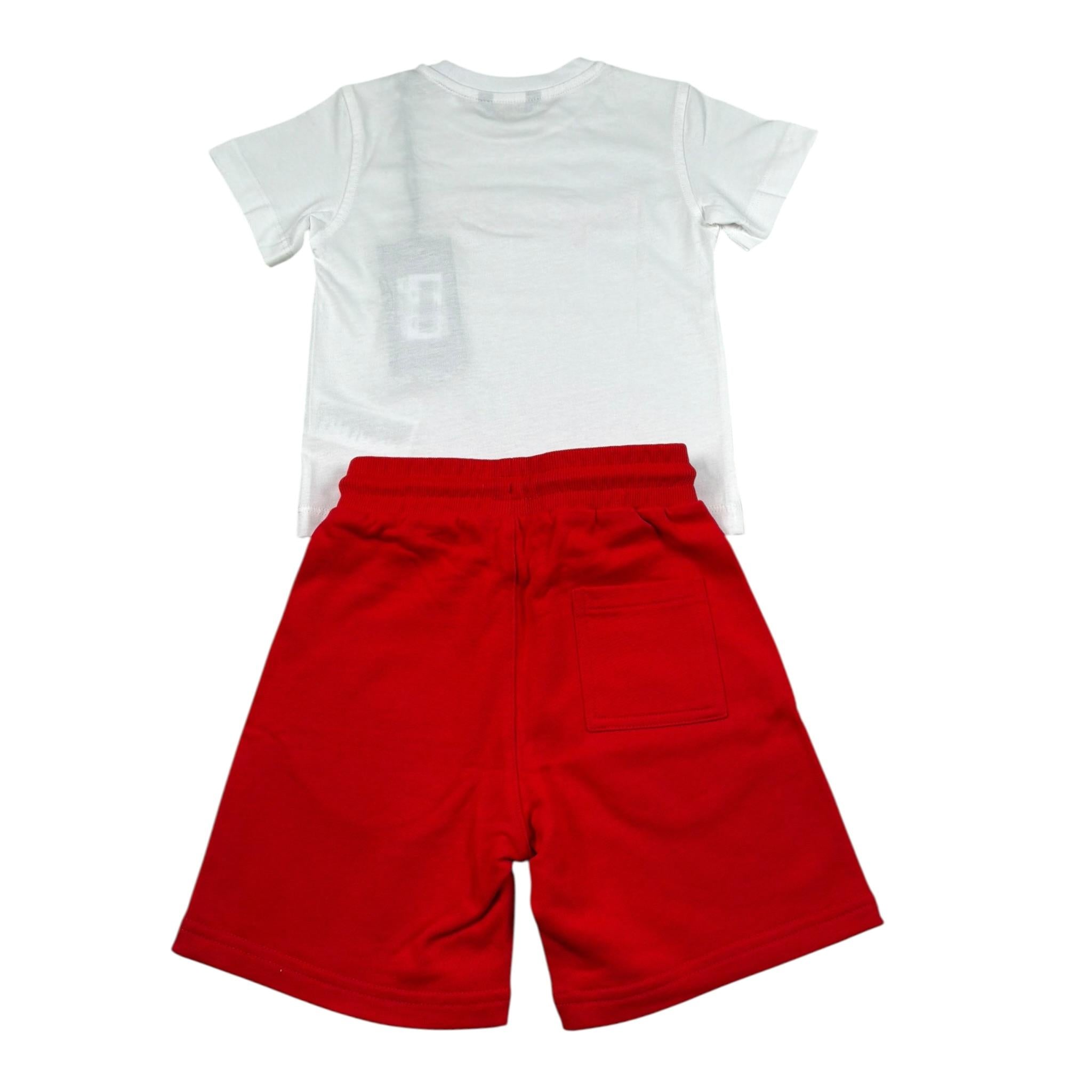 Refrigiwear Completo 2 Pezzi T-Shirt-Bermuda per Bambino 211DRMNS25J BIANCO/ROSSO REFRIGIWEAR 