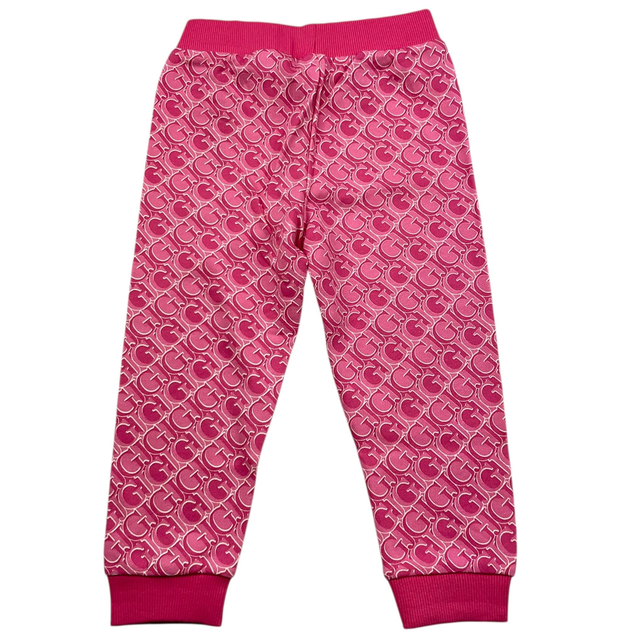GUESS pantalone tuta tinta unita con logo Rosa per Neonata K4YQ11KA6R4N ROSA GUESS 