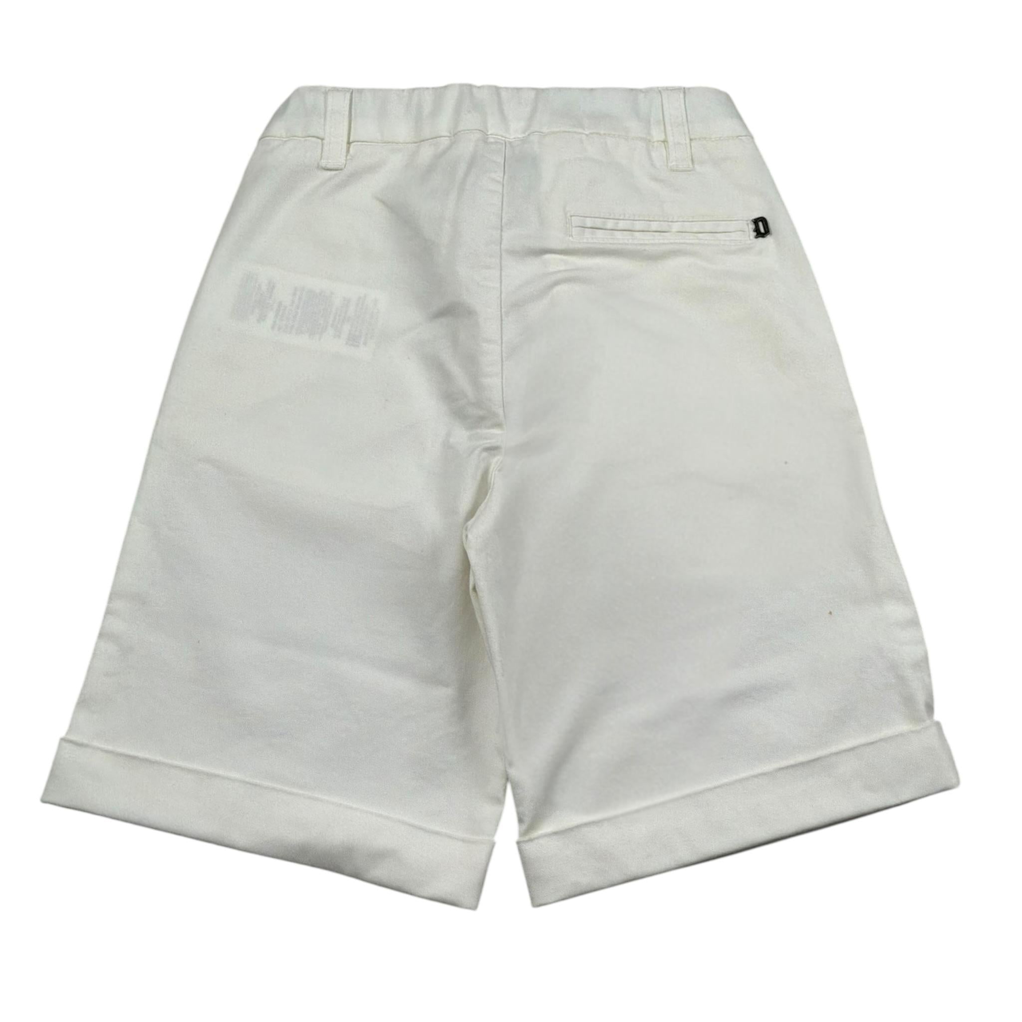 Dondup Bermuda Tinta Unita con Girovita Regolabile per Bambino DMBE52 PANNA DONDUP 