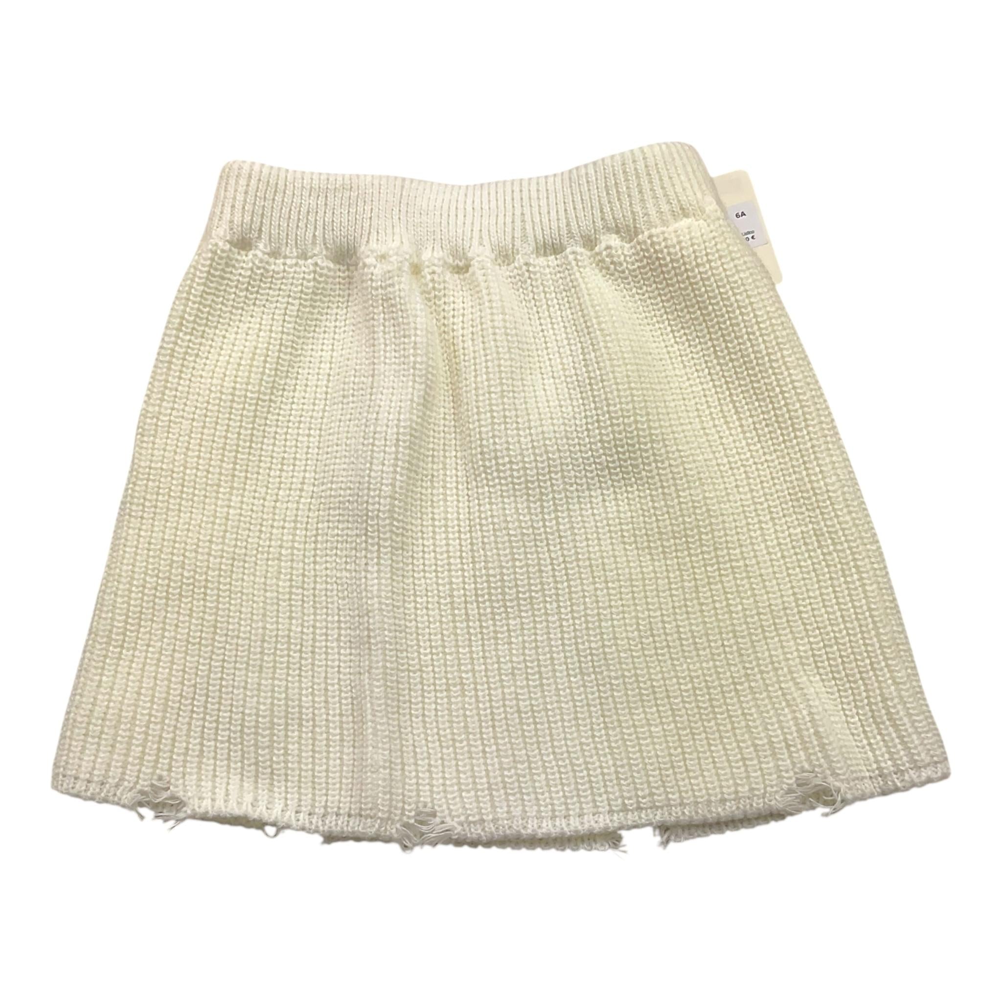 VICOLO gonna tinta unita in maglia con bottoni Panna per Bambina 3142GW00112 PANNA VICOLO 