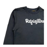 REFRIGIWEAR shirt girocollo tinta unita con stampa Nero per Bambino RW782X NERO REFRIGIWEAR 