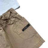 Moschino Completo 2 Pezzi Polo-Gonna per Neonata MDG01L BIANCO MOSCHINO 