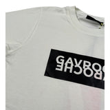 Gavroche Tshirt Girocollo tinta unita con Stampa Panna per Bambino B921 PANNA GAVROCHE 