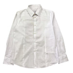 Manuel Ritz Camicia Manica Lunga Tinta Unita con Logo per Bambino MR2900 BIANCO MANUEL RITZ 