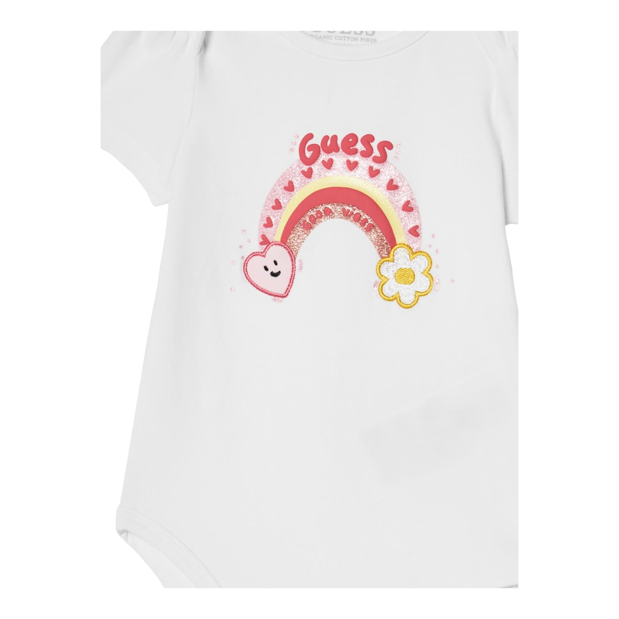 Guess Set 3 Body Tricolore con Stampa per Neonata S5RG02J1314 MULTICOLOR GUESS 