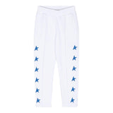 Golden Goose Pantalone Tuta Tinta Unita Cn Stelle In Contrasto Bianco Per Bambino