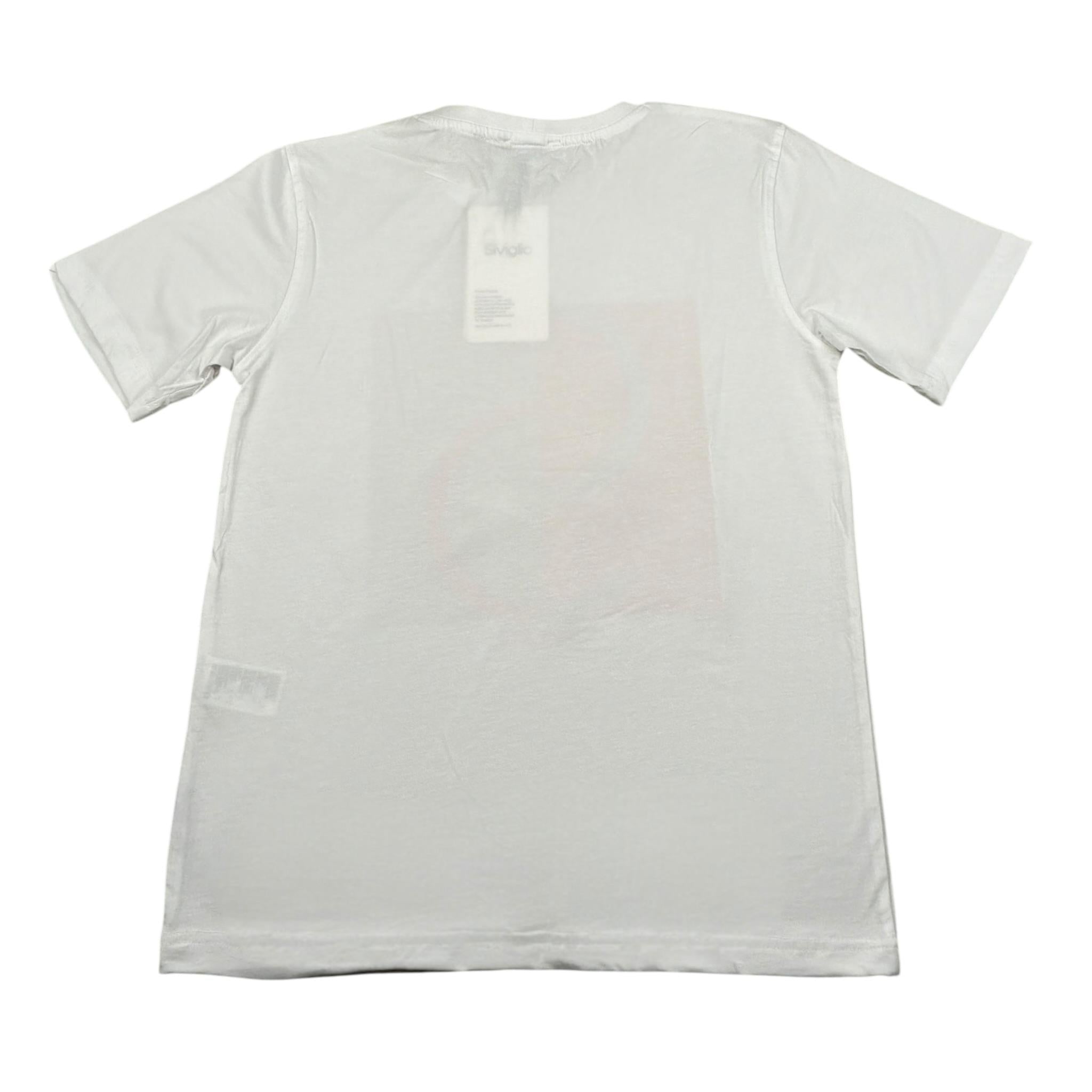 Siviglia T-Shirt Girocollo Tinta Unita con Stampa per Bambino SVJTS17215 BIANCO SIVIGLIA 