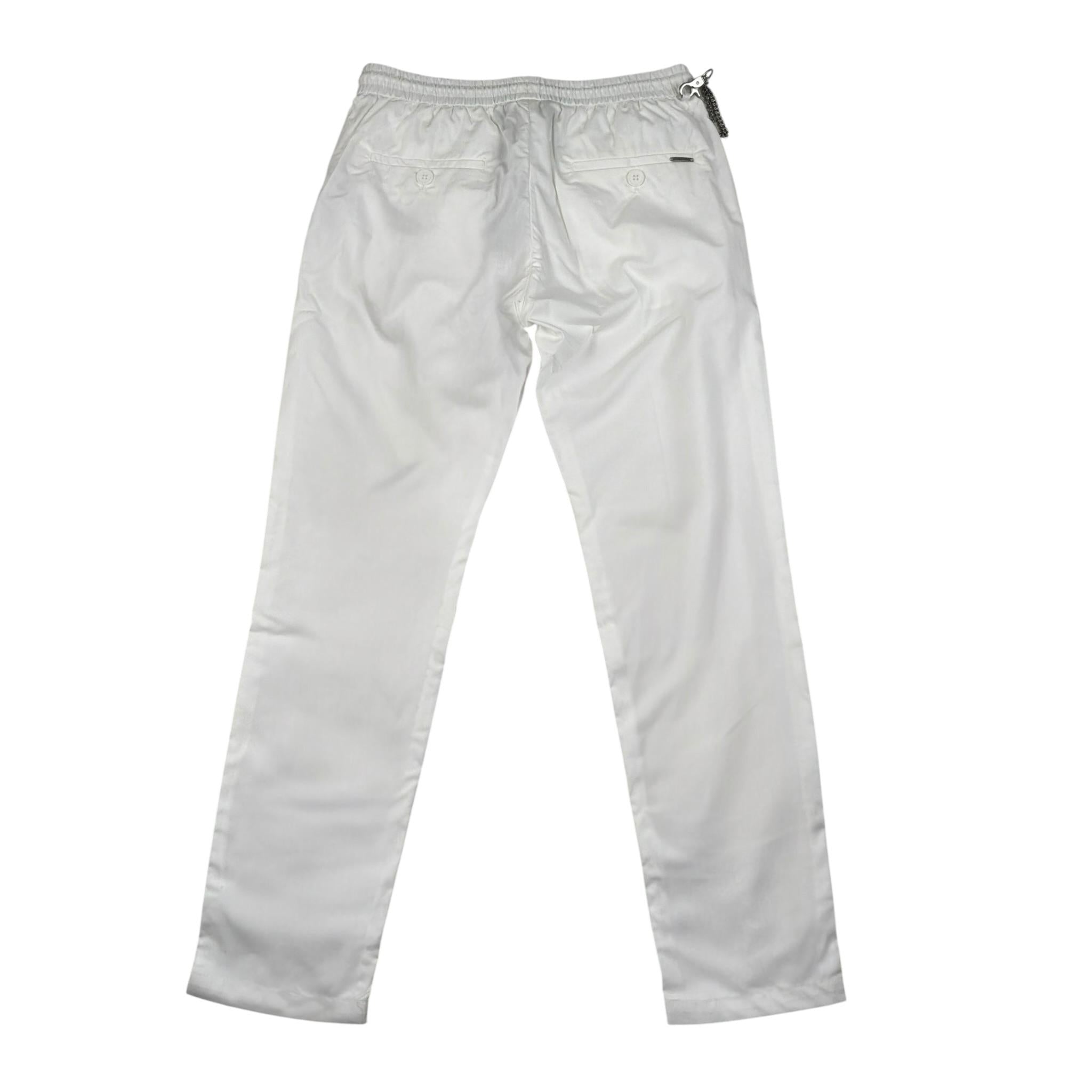 Antony Morato Pantalone Tinta Unita con Elastico In Vita per Bambino MKTR002400 BIANCO ANTONY MORATO 