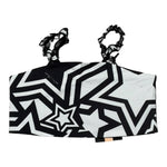 Marc Ellis Top Tinta Unita Bretelline E Stampa per Bambina JMJTP16502 BIANCO/NERO MARC ELLIS 