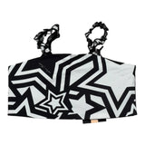 Marc Ellis Top Tinta Unita Bretelline E Stampa per Bambina JMJTP16502 BIANCO/NERO MARC ELLIS 