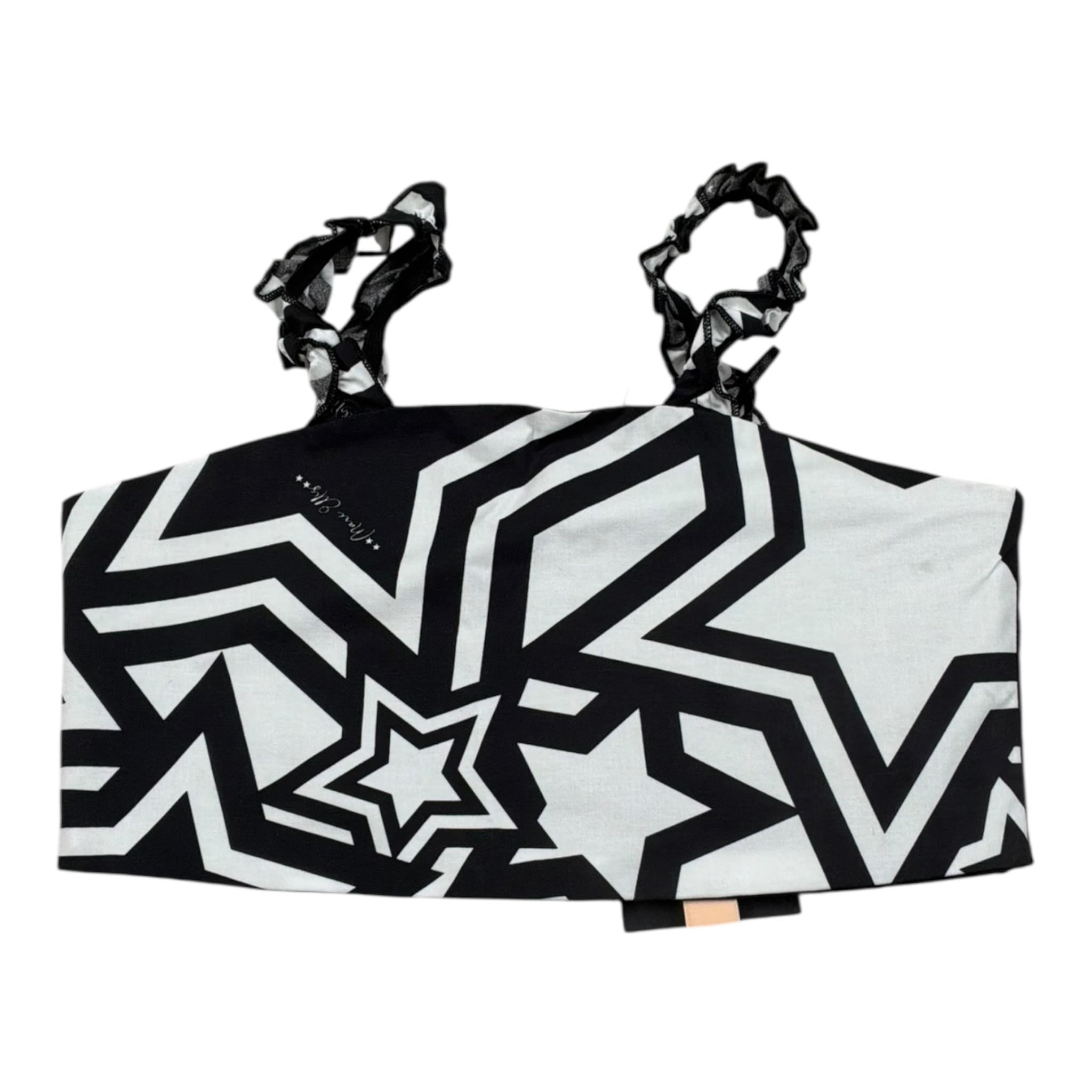 Marc Ellis Top Tinta Unita Bretelline E Stampa per Bambina JMJTP16502 BIANCO/NERO MARC ELLIS 