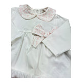 Le Bebe Completo 2 Pezzi Shirt-Ghettina Tinta Unita per Neonata LBG6287 BIANCO LE BEBE 