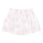 Monnalisa Short Tinta Unita Stampa Cerchi per Bambina 31A411 BIANCO MONNALISA 