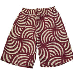 Paolo Pecora Bermuda Stampa Fantasia con Elastico In Vita per Bambino PP4294 BORDEAUX PAOLO PECORA 