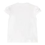 Mayoral T-Shirt Girocollo Tinta Unita con Stampa Fiori per Neonata 107059 BIANCO MAYORAL 