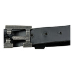 Daniele Alessandrini Cintura Tinta Unita per Bambino 1231BELT1332 NERO DANIELE ALESSANDRINI 