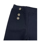 FUN & FUN pantalone zampa tinta unita con bottoni in contrasto Nero per Neonata FNPT00381 NERO FUN & FUN 