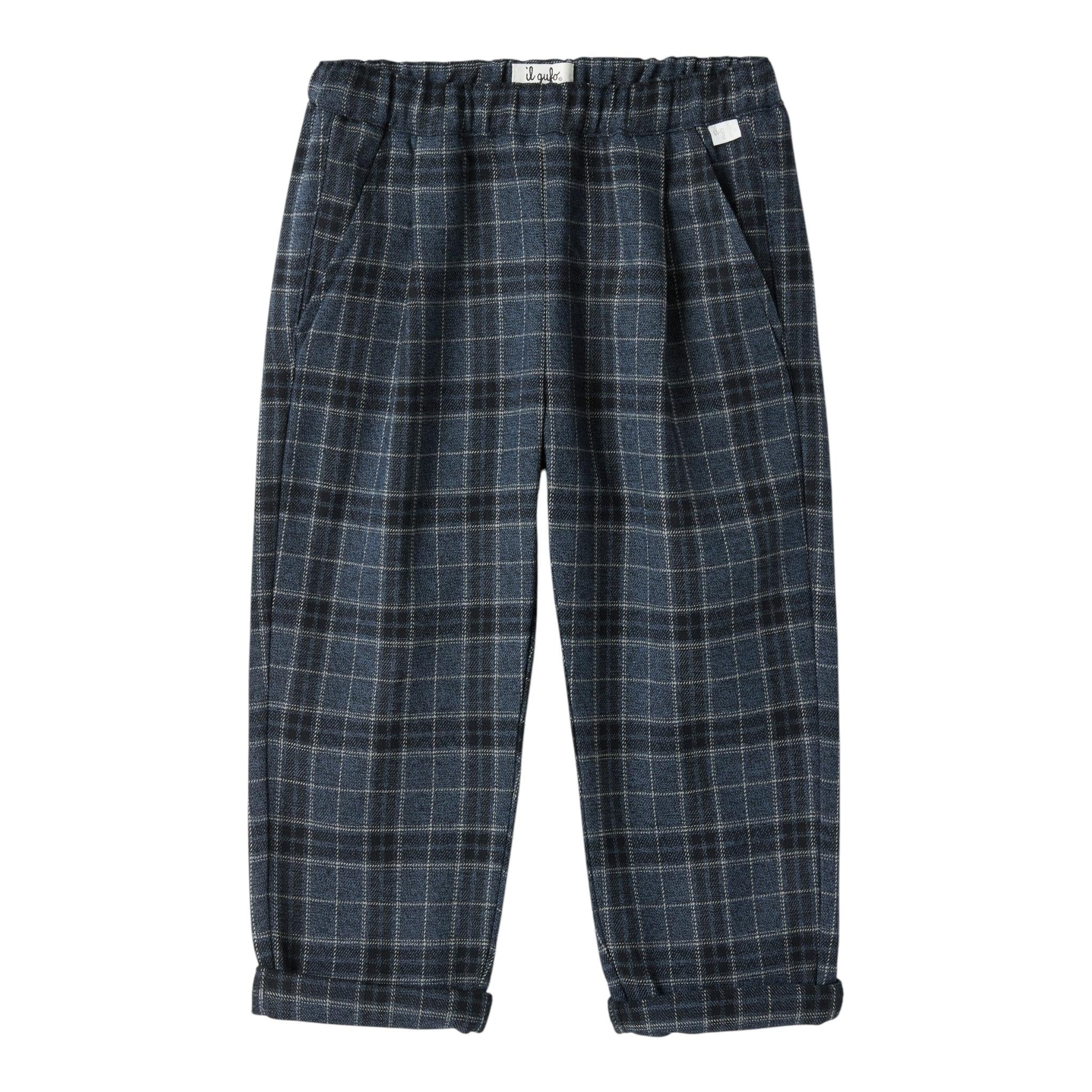 IL GUFO pantalone tinta unita con fantasia a righe Blu per Bambina A24PL291W3067 BLU IL GUFO 