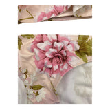 Sardon Costume 2Pz Fascia- Slip Tinta Unita con Fantasia Rosa per Bambina