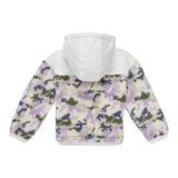 K-WAY giubbino fantasia pelliccia con cappuccio Panna per Bambina K7123GW PANNA K-WAY 