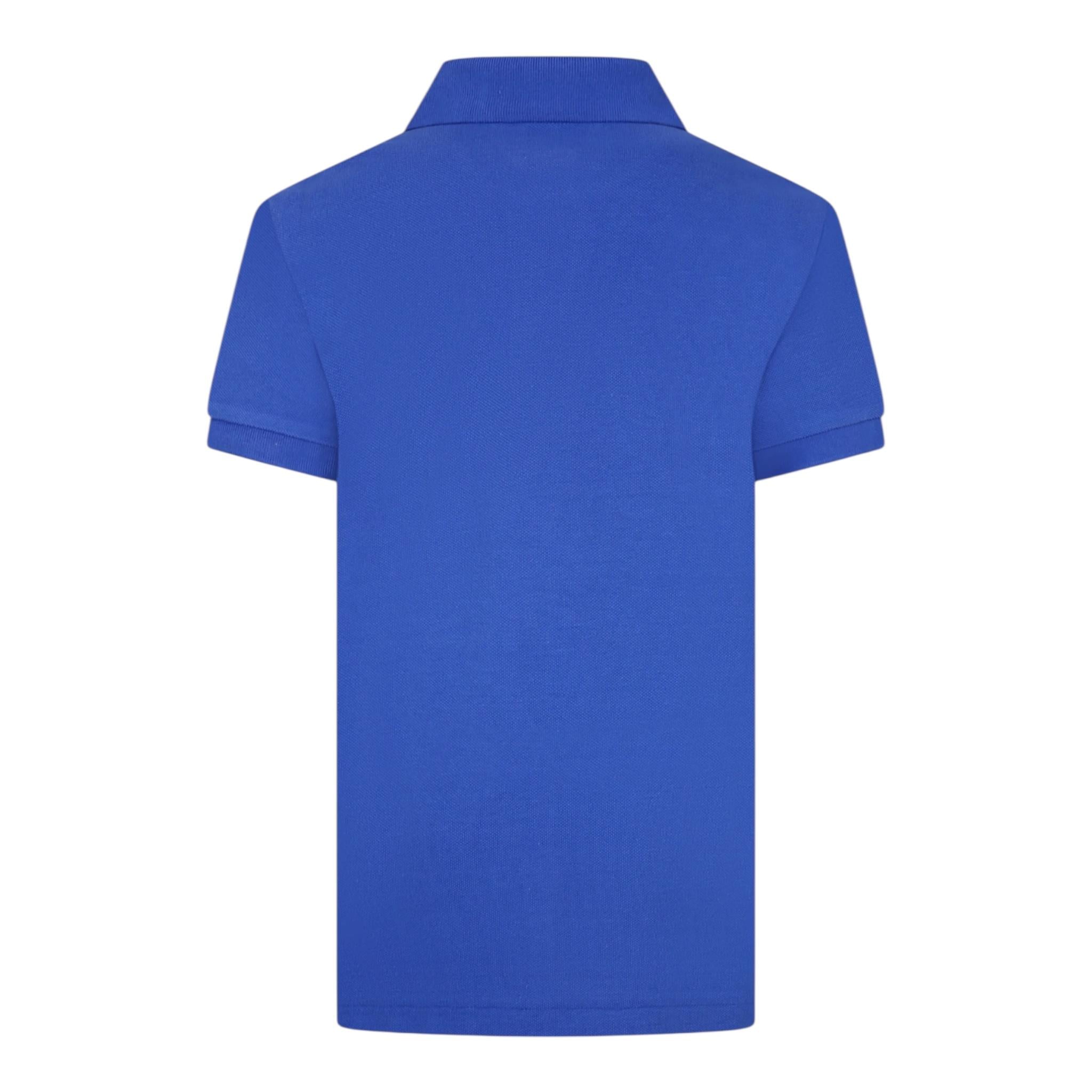 Ralph Lauren Polo Mezza Manica Tinta Unita per Bambino 322703632184 BLU RALPH LAUREN 