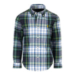 RALPH LAUREN camicia tricolore tinta unita con fantasia a righe Verde per Bambino 323952201002 VERDE RALPH LAUREN 