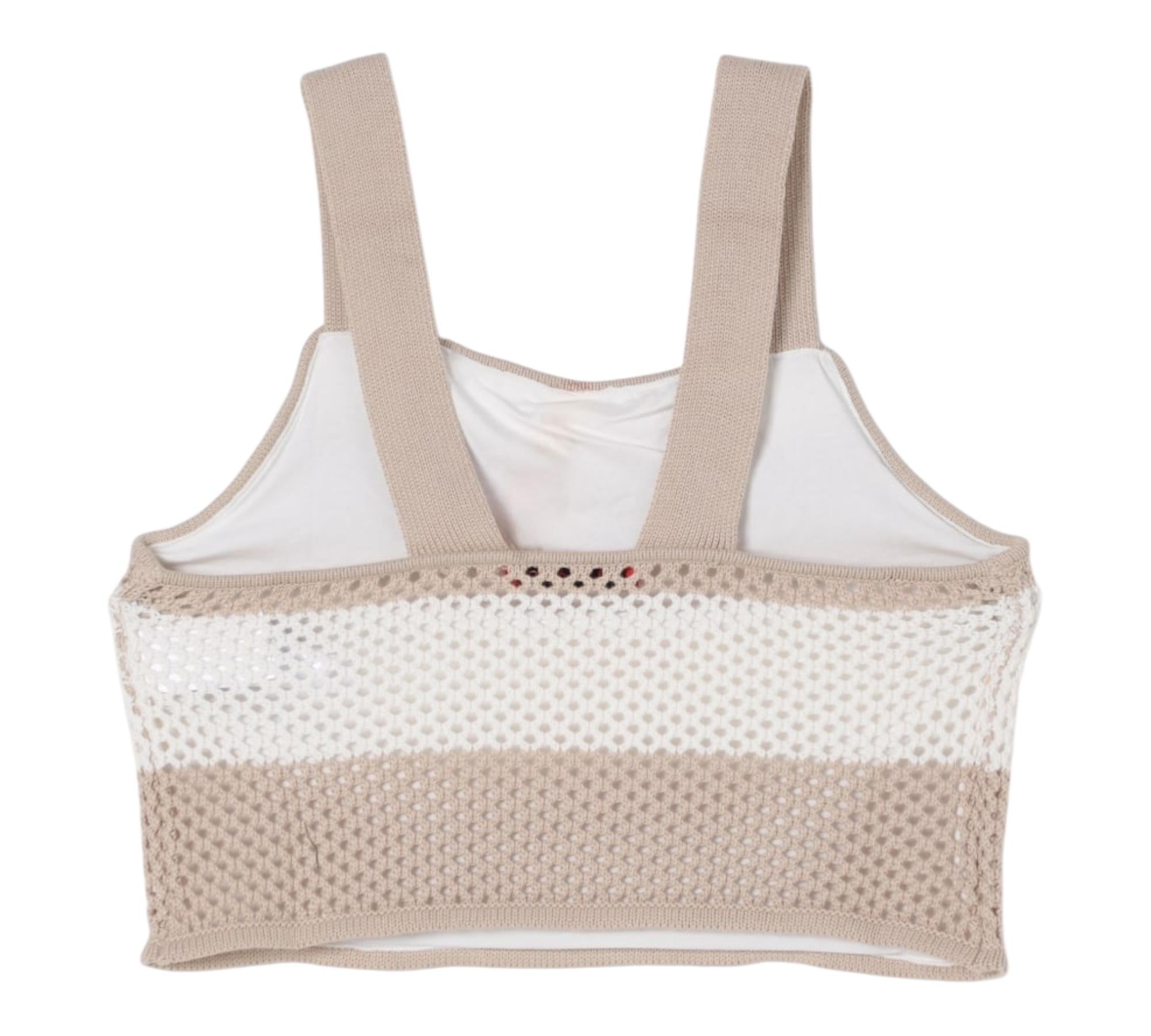 Max&Co. Top Giromanica Fantasia A Righe per Bambina MX01822X BIANCO/BEIGE MAX&Co. 