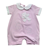 Le Bebe Pagliaccetto Mezza Manica Tinta Unita per Neonata LBG6299 ROSA LE BEBE 