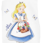 Monnalisa T-Shirt Girocollo Tinta Unita con Stampa per Bambina 11E622 BIANCO MONNALISA 