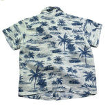 Saint Barth Camicia Mezza Manica Tinta Unita con Fantasia per Bambino 00860L BEIGE SAINT BARTH 