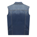 Dsquared2 Giubbino Modello Smanicato In Denim per Bambino DQ2123 BLU DSQUARED2 