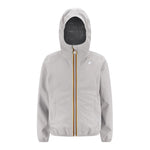 K-Way Giubbino Tinta Unita con Zip E Cappuccio per Bambino K4125CW GRIGIO K-WAY 