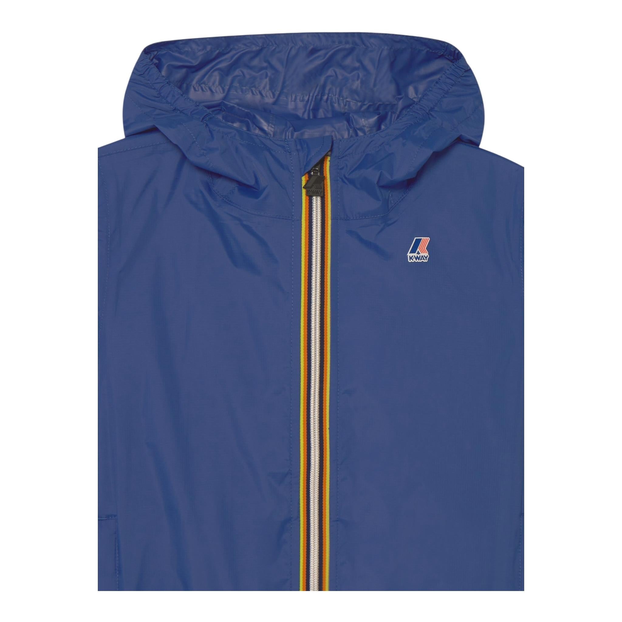 K-Way Giubbino Tinta Unita con Cappuccio per Bambino K61336WX BLU K-WAY 