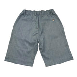 Please Bermuda Tinta Unita con Elastico In Vita per Bambino RE49130B73 AZZURRO PLEASE 