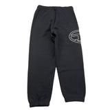 DIESEL pantalone tuta tinta unita con stampa logo Nero per Bambino J01785 NERO DIESEL 