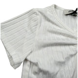 Dixie T-Shirt Tinta Unita Modello Crop per Bambina MBB4070G74 BIANCO DIXIE 