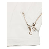 Lu Lu By Miss Grant Giubbino In Ecopelle Tinta Unita con Zip per Bambina LL3590 BIANCO LU LU BY MISS GRANT 